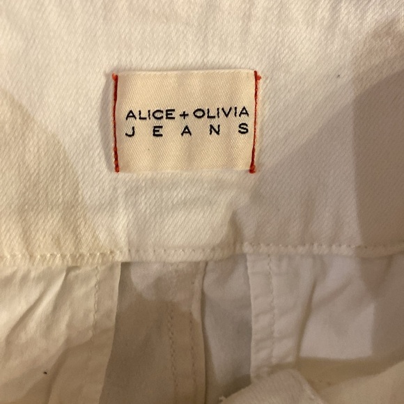 Alice + Olivia Off White Teeny Bootcut Pants - Picture 3 of 7